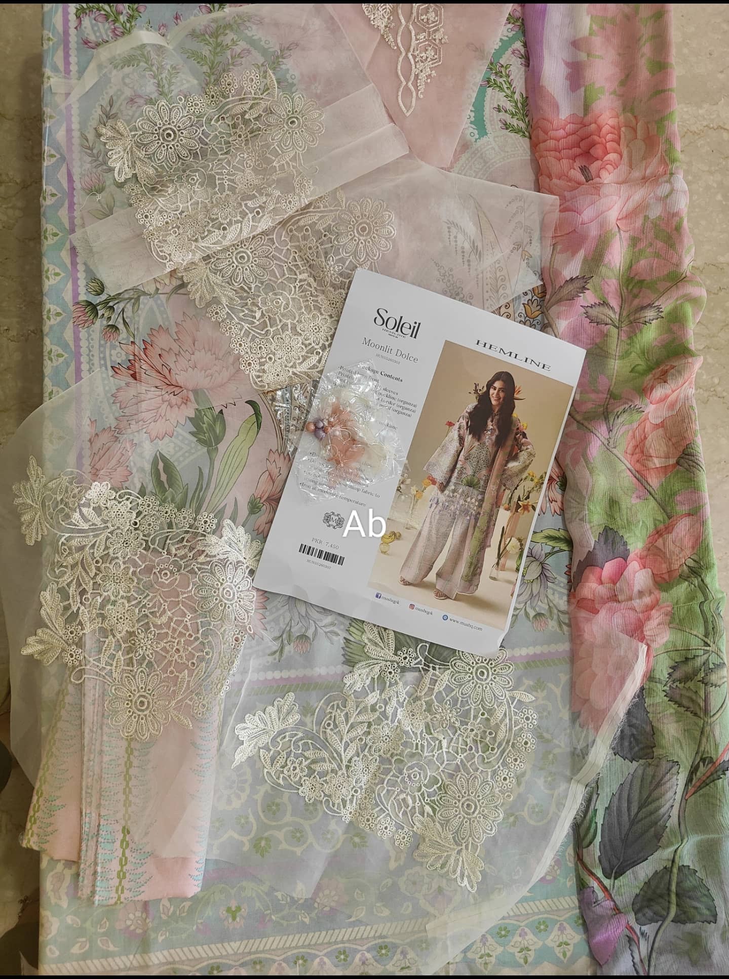 Open Pic/Mushq Hemline Soleil/Sugar Bloom/Ice Blue