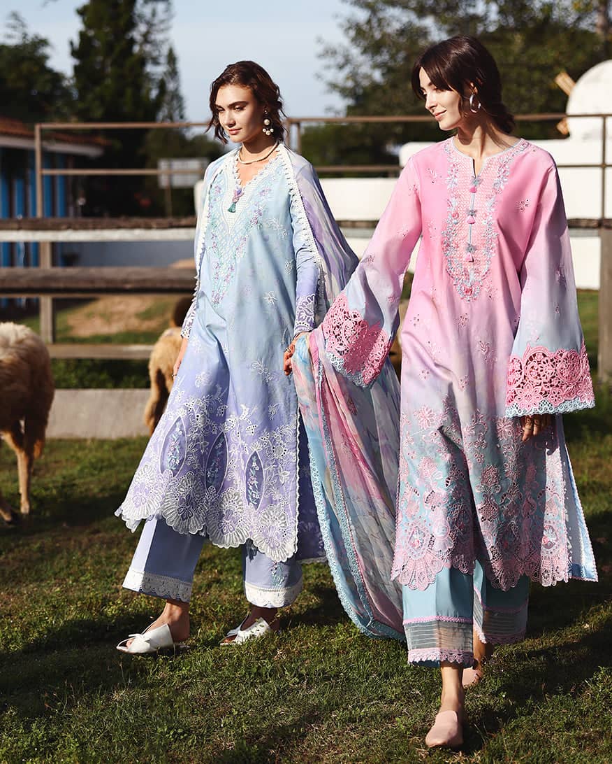 Restocked/Mushq Solace Luxury 26/Faint Blossom/Pink & Blue