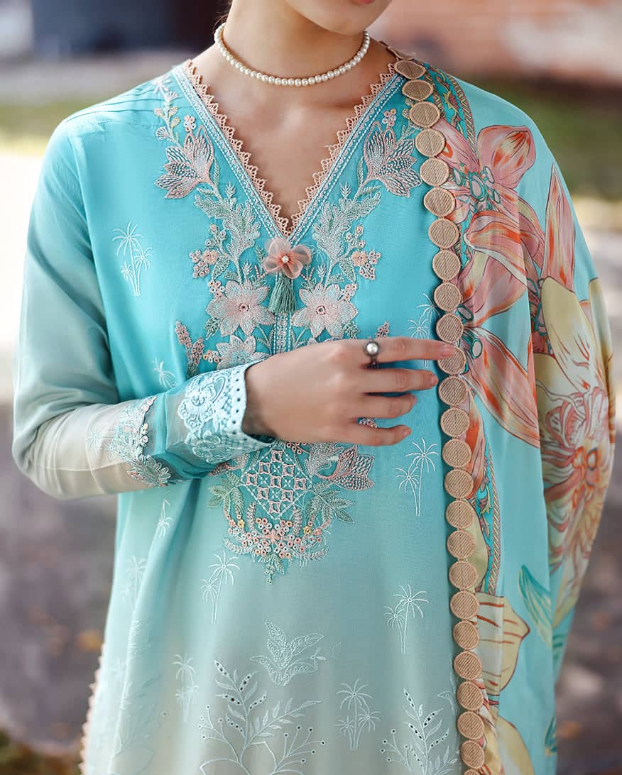 Mushq Solace Luxury 26/Whispered Dawn/Blue & Pink