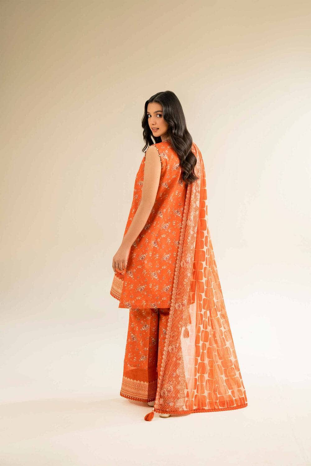 Nishat Cross Season Edit/Printed Suit - 42501069/Orange