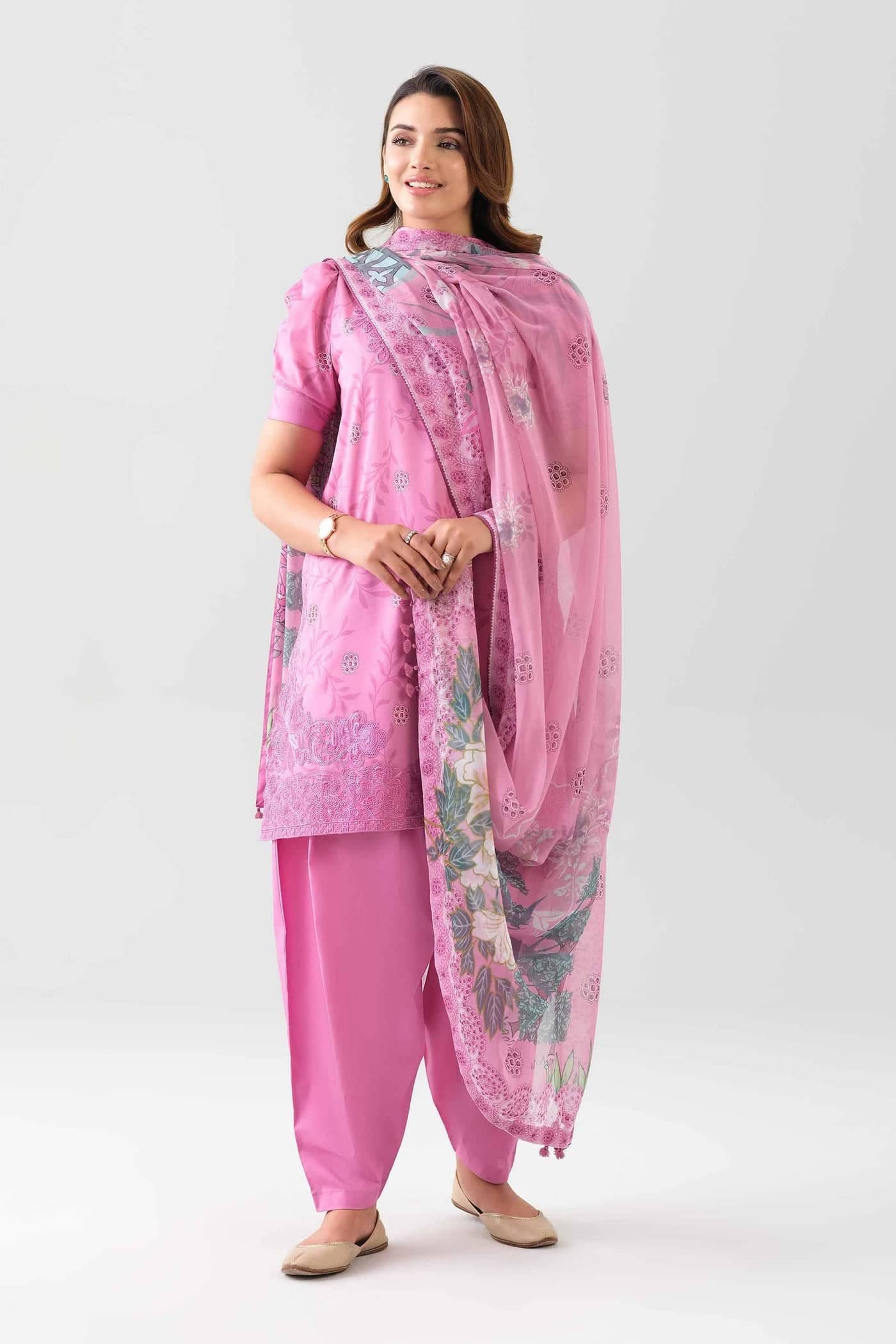 Nishat Eid Launch/42601015/Shirt Dupatta Set