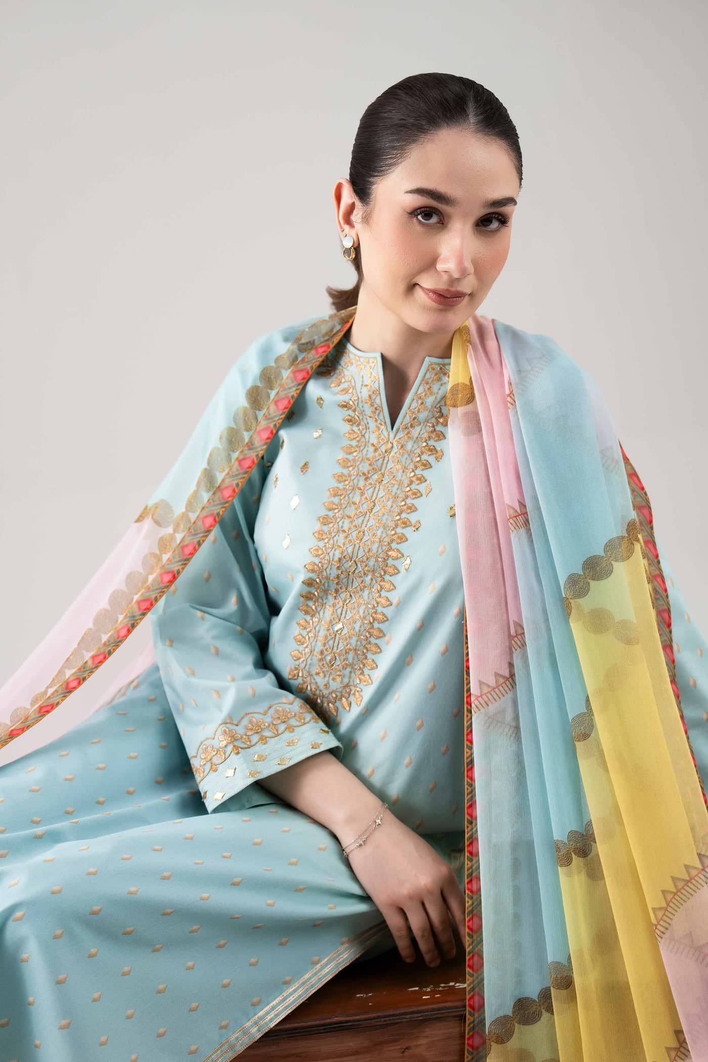 Restocked/Nishat Eid Launch/42601016/Shirt Dupatta Set