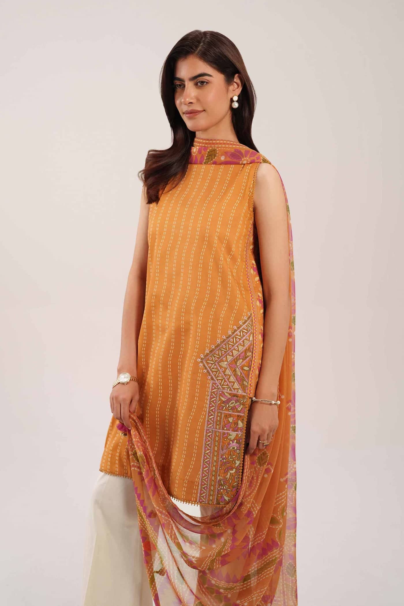 Nishat Eid Launch/42601018/Shirt Dupatta Set