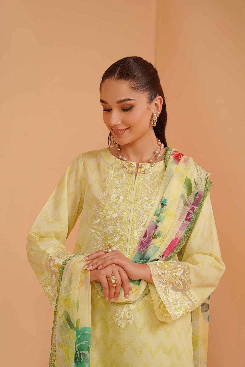 Nishat Summer Lawn Vol 2 Restocked/Nishat Summer Lawn/Vol 2/2 Piece - Printed Embroidered Suit - 42301486