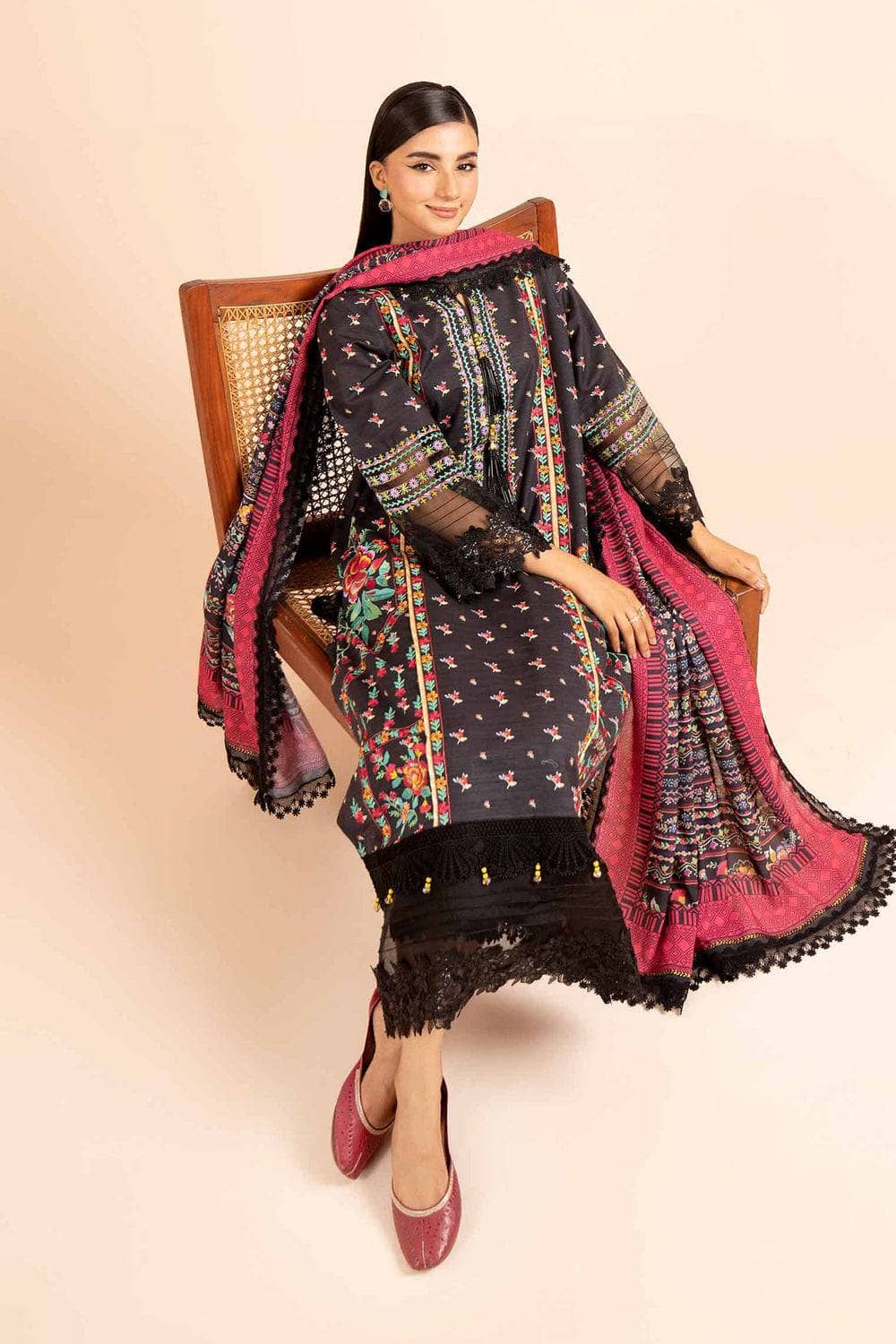 sachin and babi light blue dress Nishat – EC683 | Unstitched | Embroidered 3 Piece main image 0