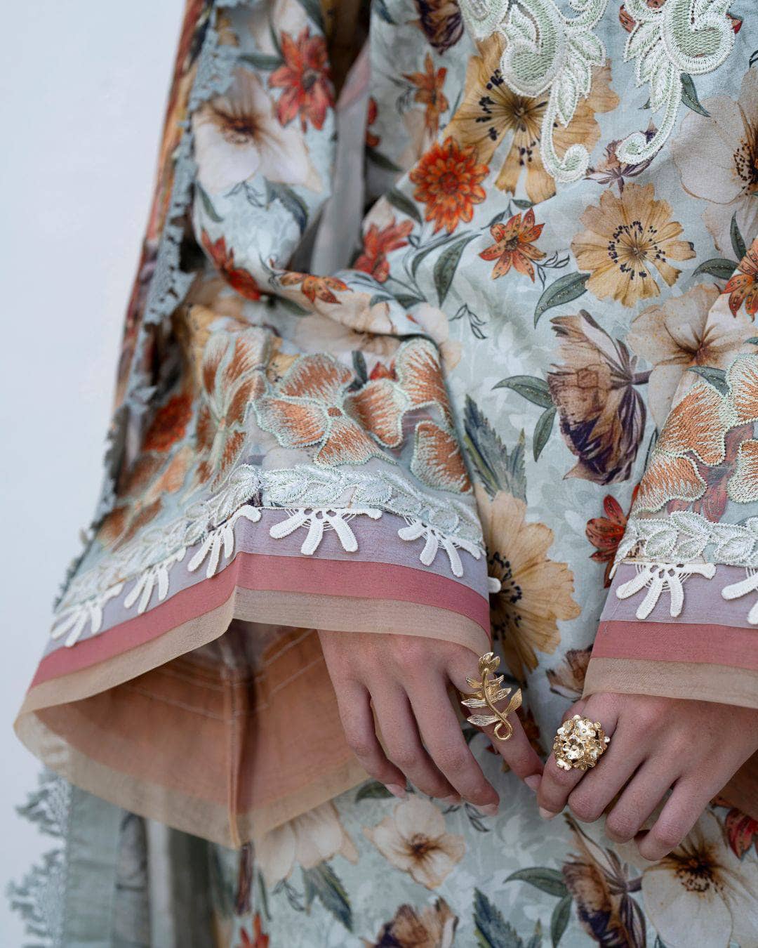 Afsana Lawn by Nofha Official/Safron/Silk Dupatta