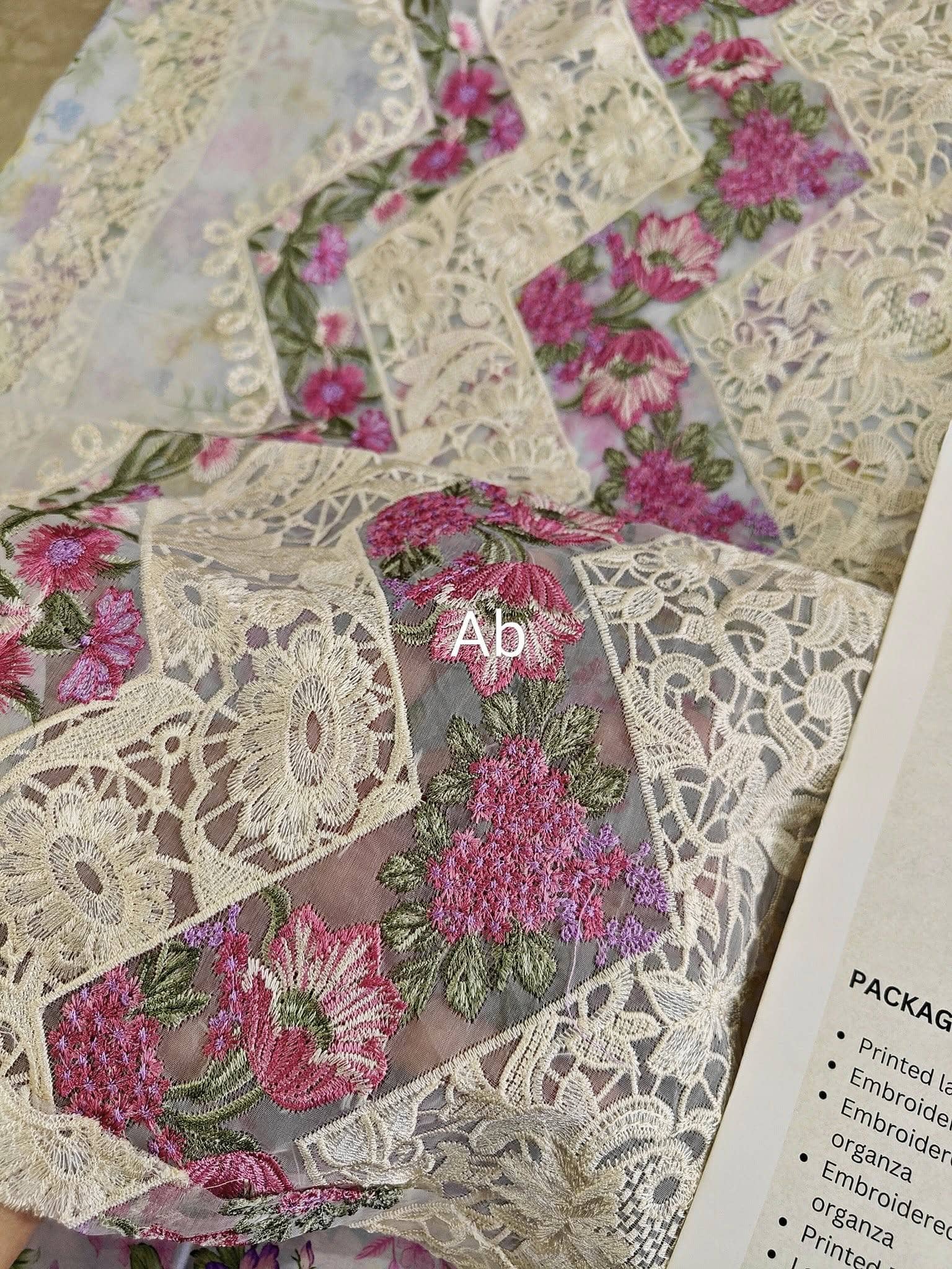 Nofha Official open pics Open Pic/Afsana Lawn by Nofha Official/Pearls/Chiffon Dupatta