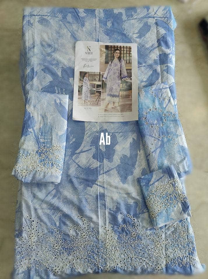 Open Pic/Nureh Ballerina Chikankari Lawn