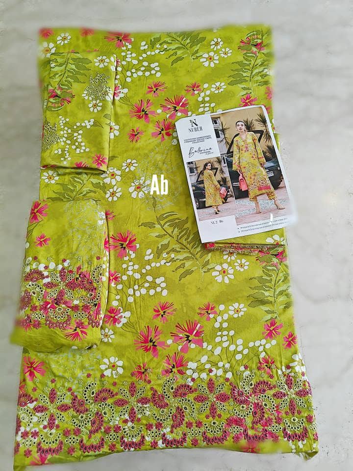 Open Pic/Nureh Ballerina/Viscose Crepe Chikankari