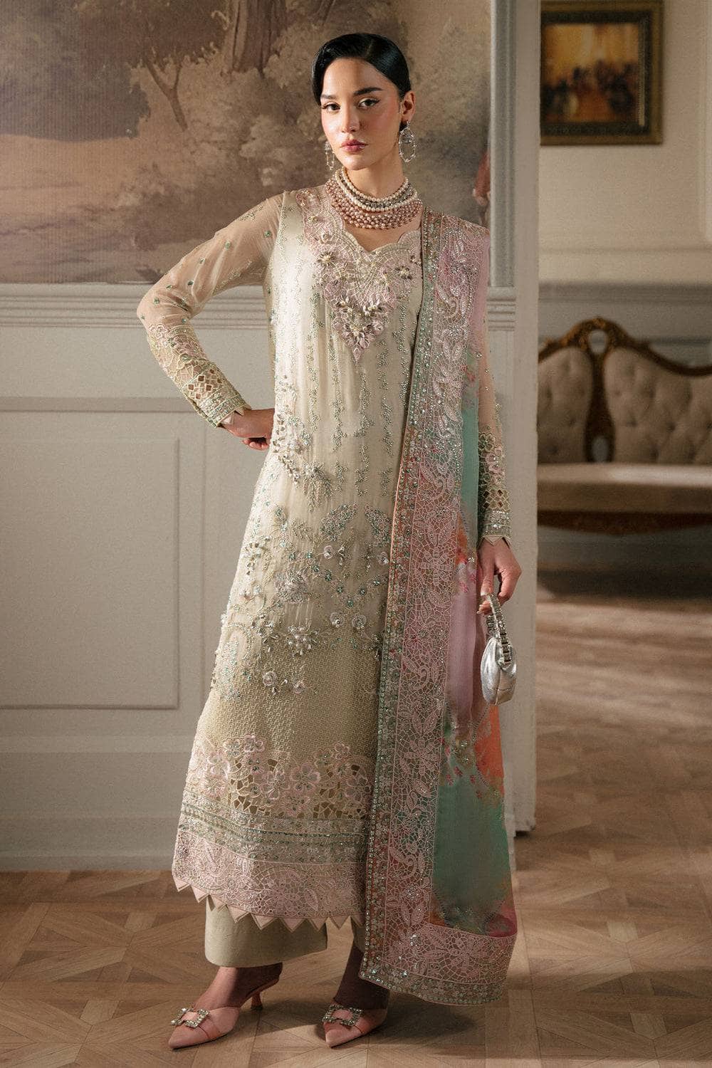 Nureh Chiffon Pakistani Suit Nureh Elanora Luxury Wedding Formals /Vol 2