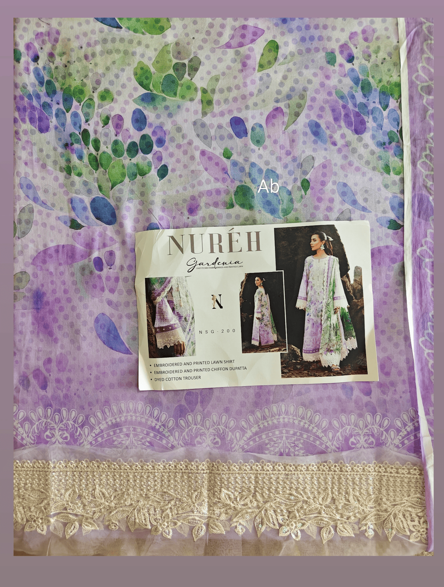 Sale‼️Open Pic/Nureh Gardenia Lawn 26/NSG-200