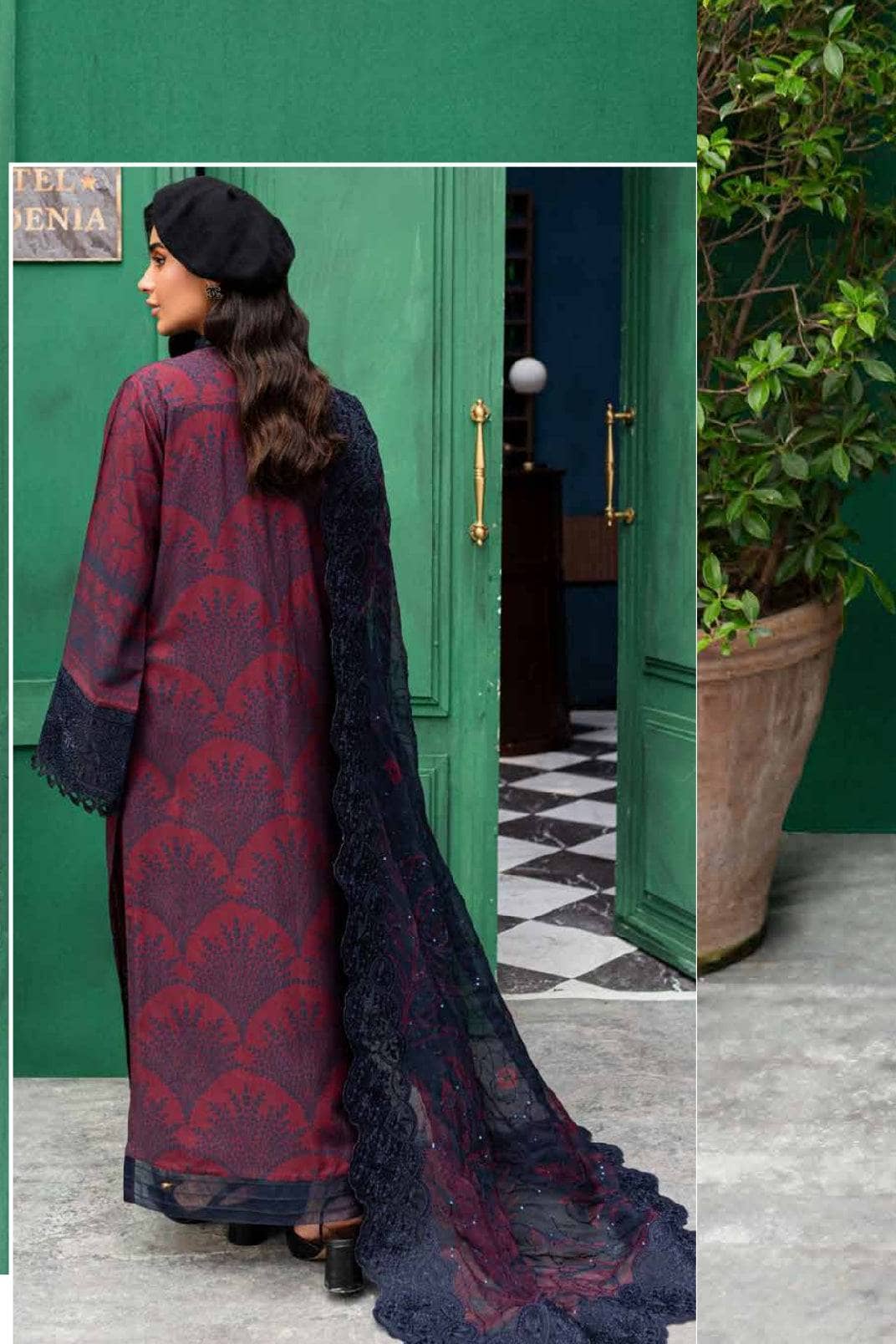 Nureh Gardenia Winter Pakistani Suits Nureh Gardenia Slub Linen