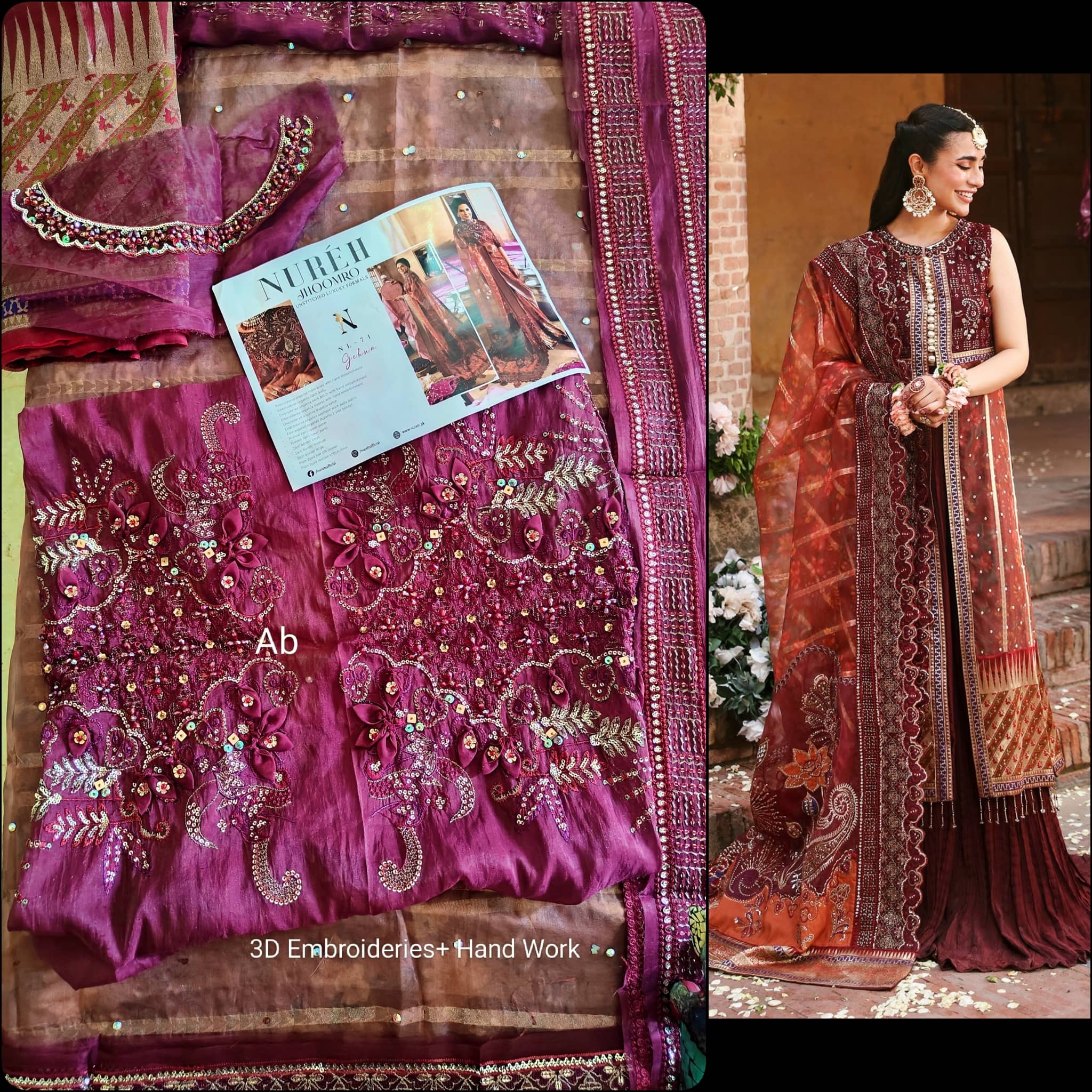 Open Pic/Sale‼️Nureh Jhoomro Wedding Festive Edition/Gehna Edition