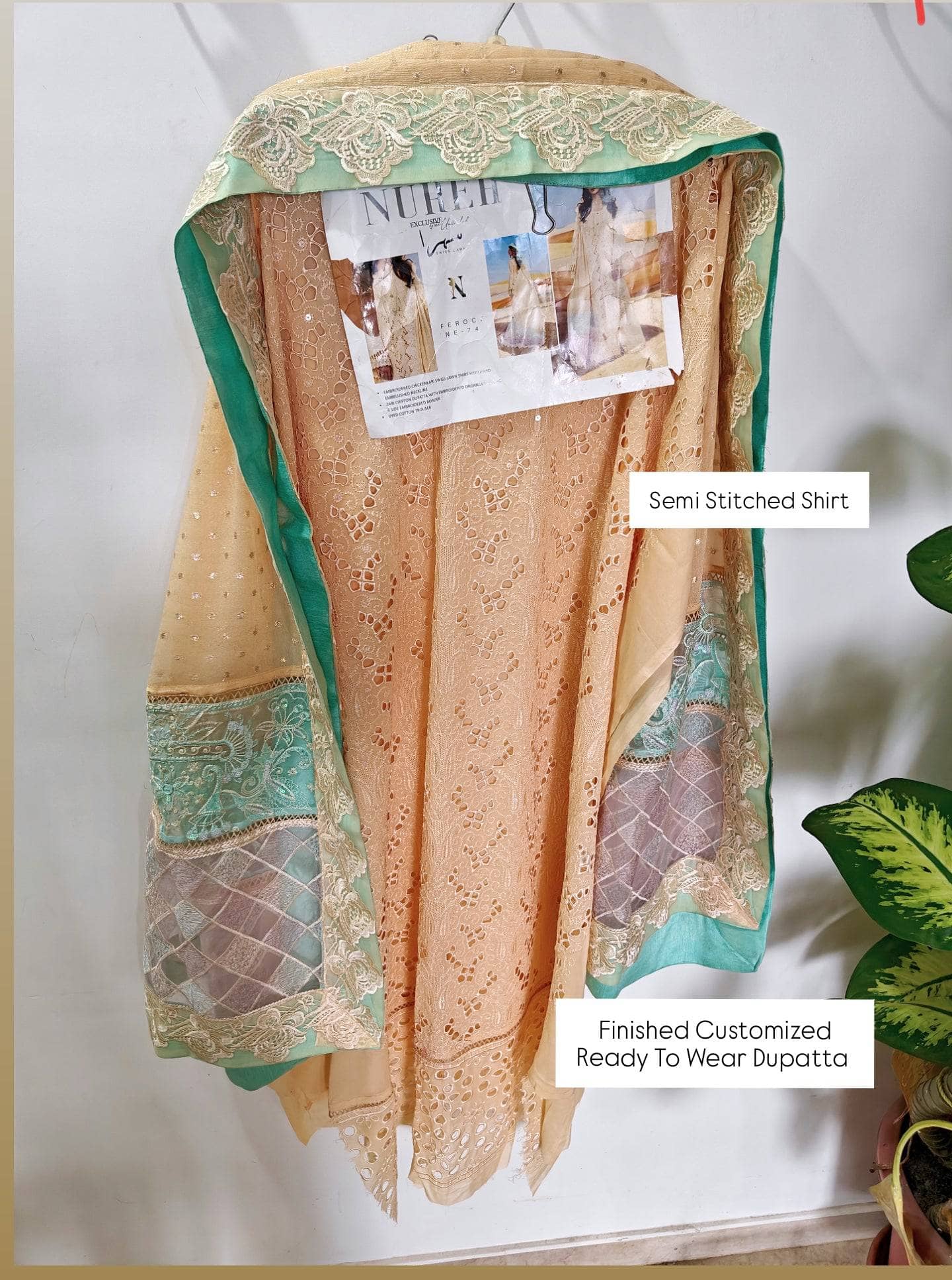 Semi Stitched/Nureh Swiss Voil/FEROCE - NE-74