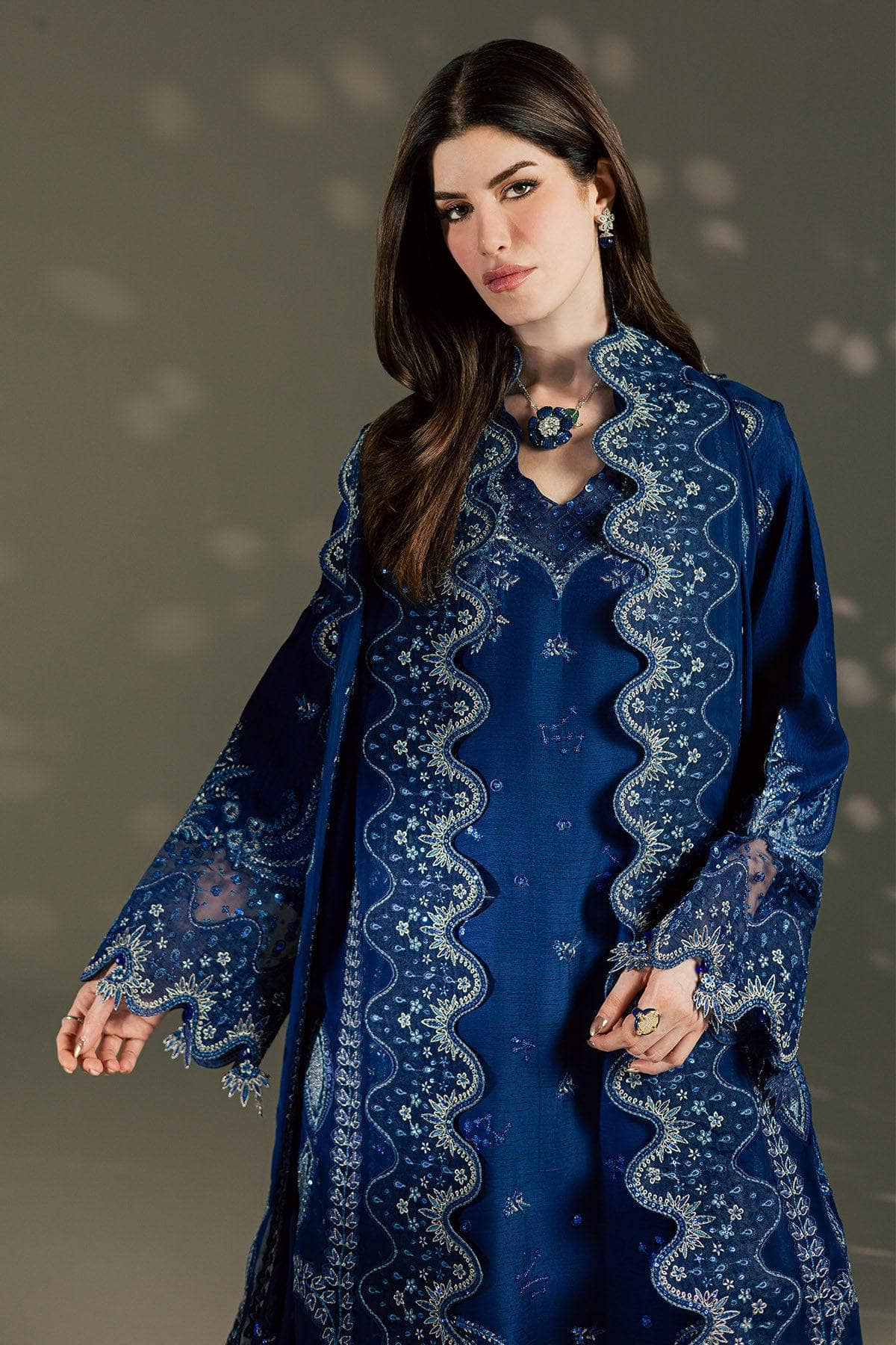 Nureh Silk 26/Premium Silk/Hand Embellished/S-34