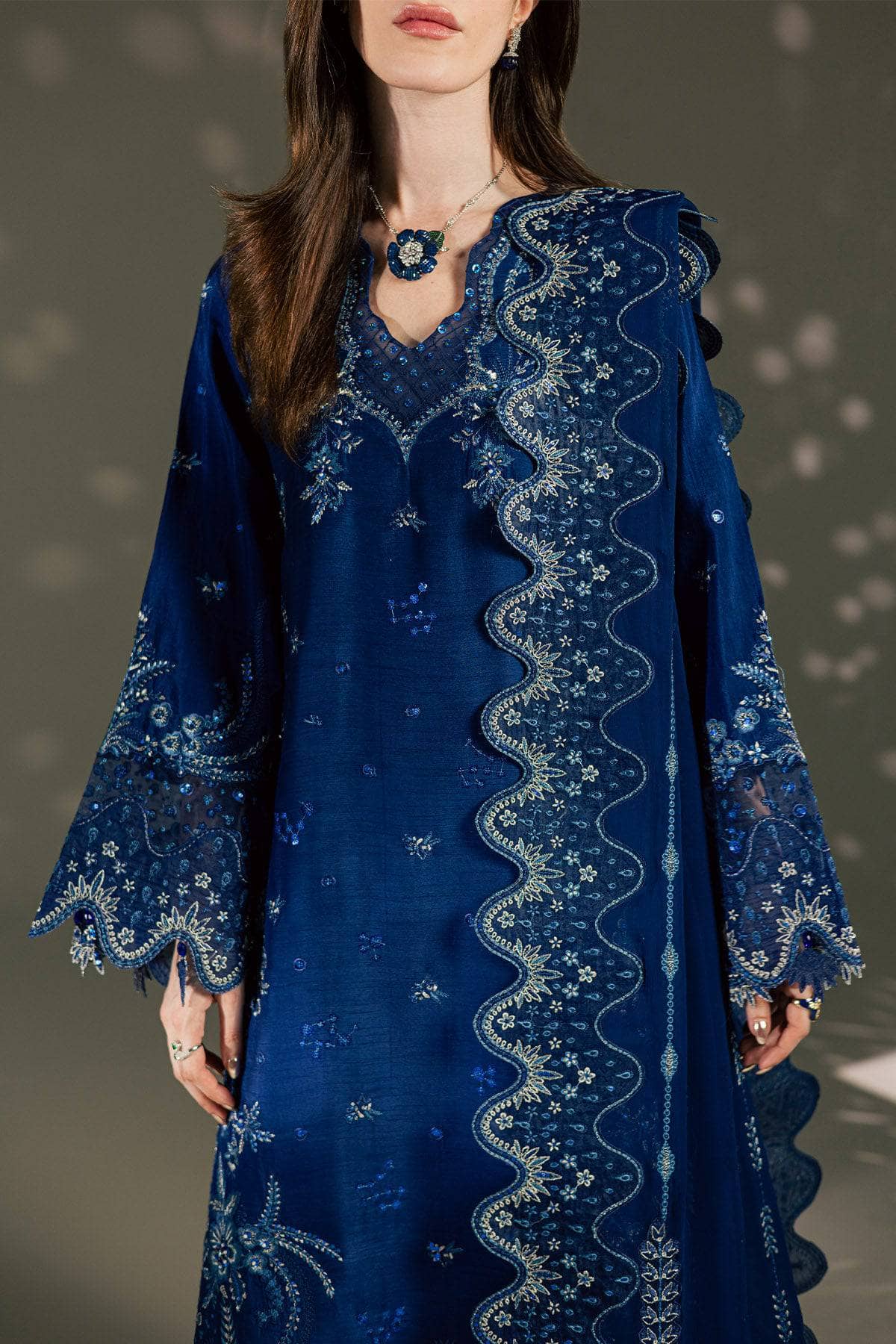 Nureh Silk 26/Premium Silk/Hand Embellished/S-34