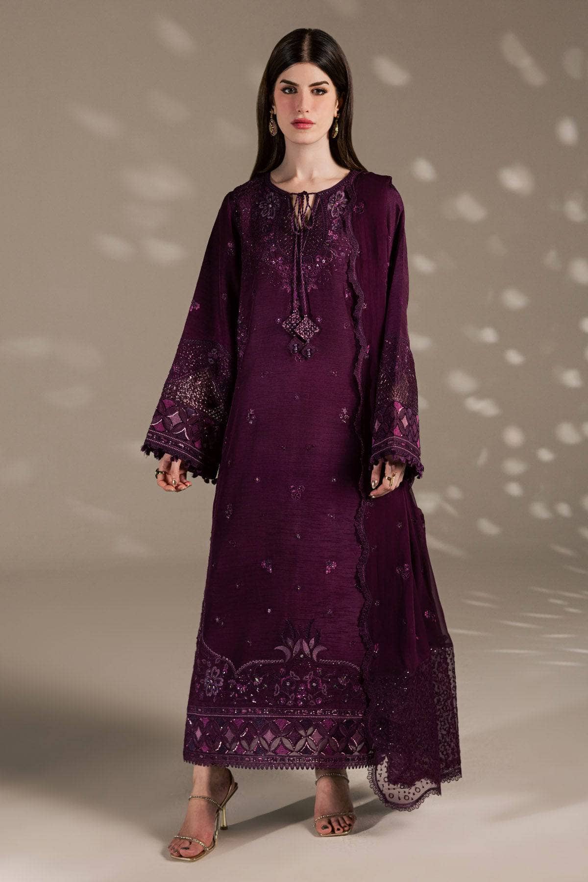 Nureh Silk 26/Premium Silk/Hand Embellished/S-36