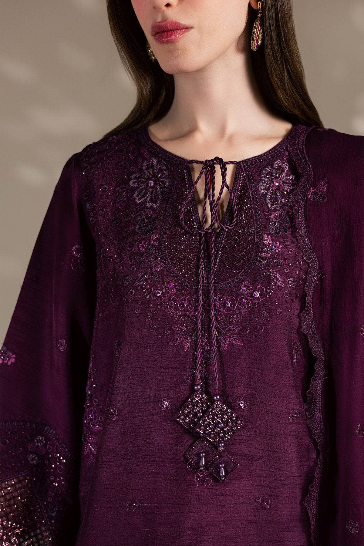 Nureh Silk 26/Premium Silk/Hand Embellished/S-36
