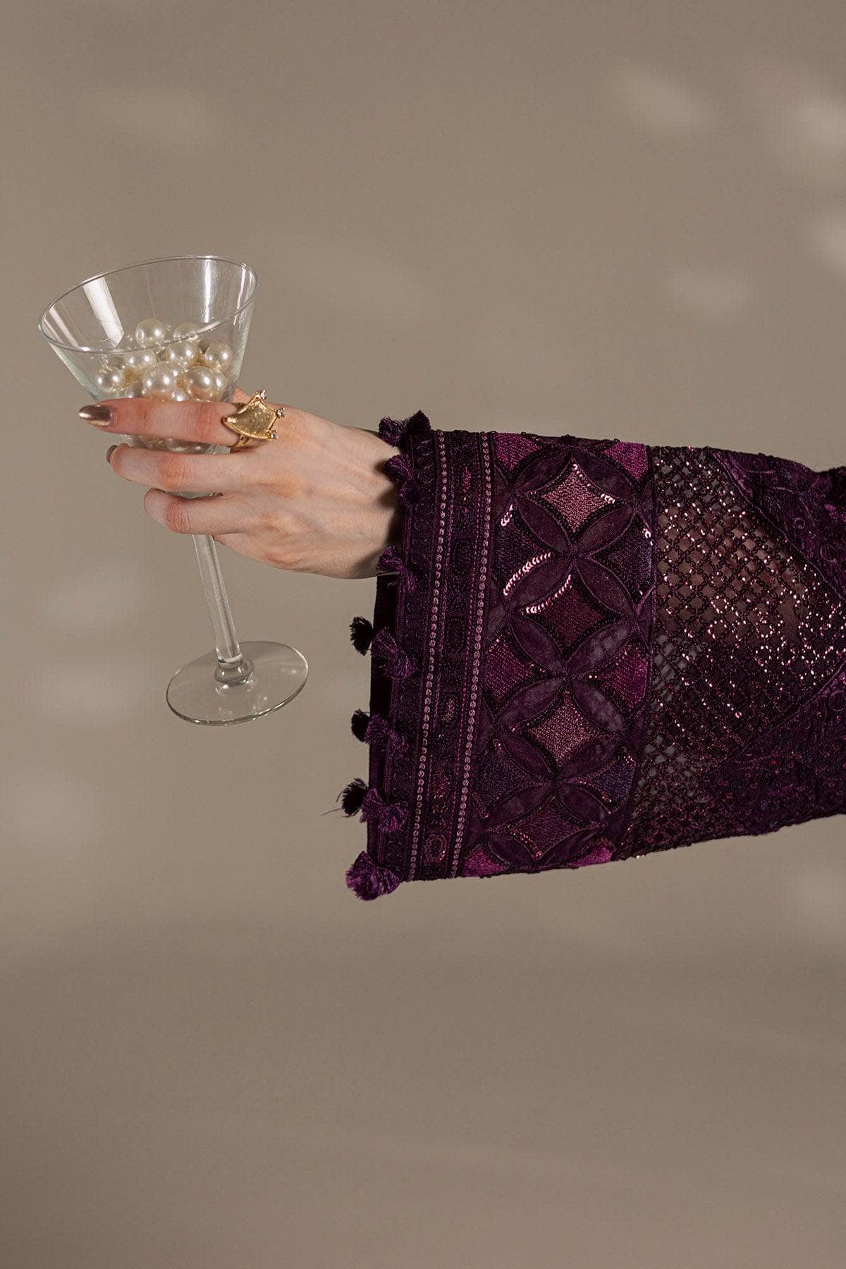 Nureh Silk 26/Premium Silk/Hand Embellished/S-36