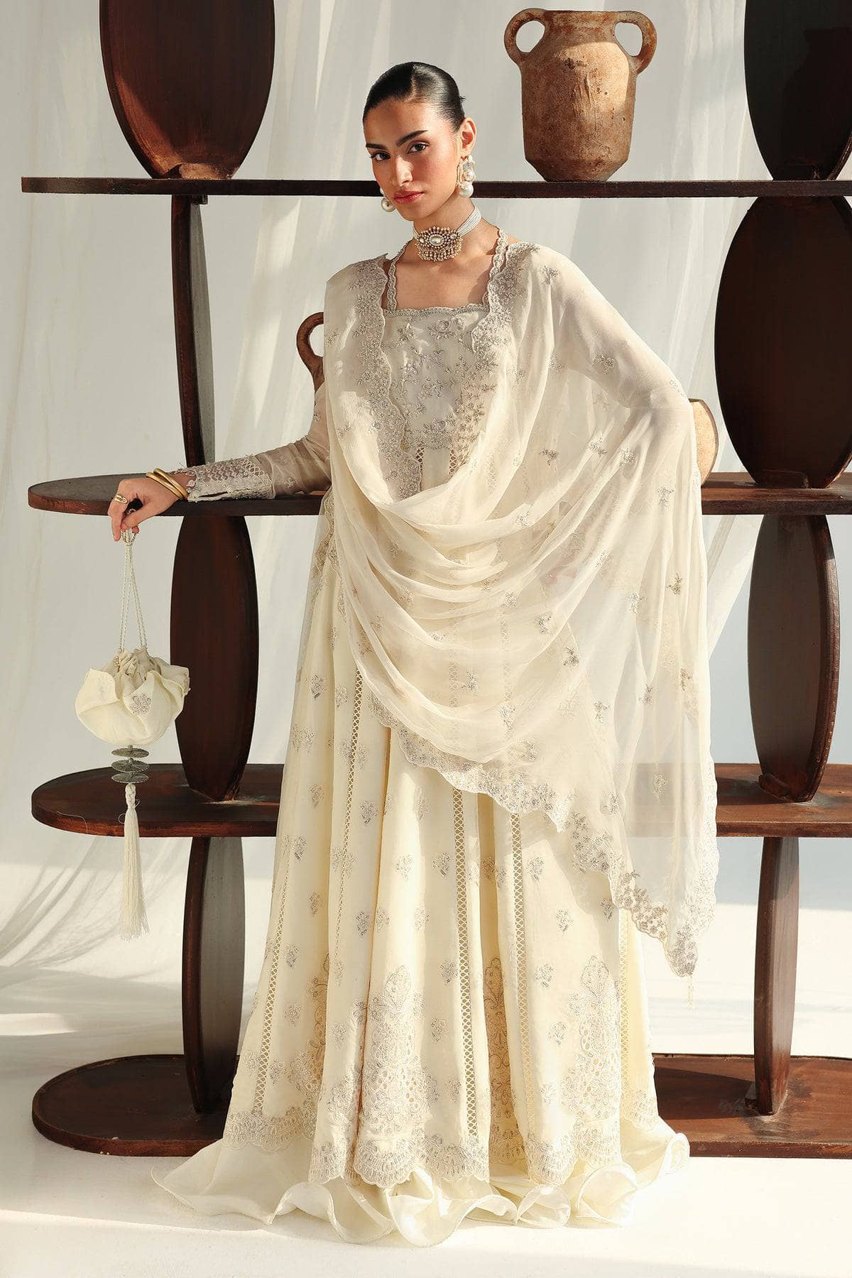 Hot🔥Seller/Qalamkar Chiffon Festive Formals 26/QCC-07 AMERA