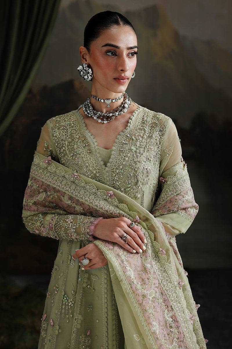 Qalamkar Elirah Wedding Formals 25/Hand Work/MF-02 SAGE AURA