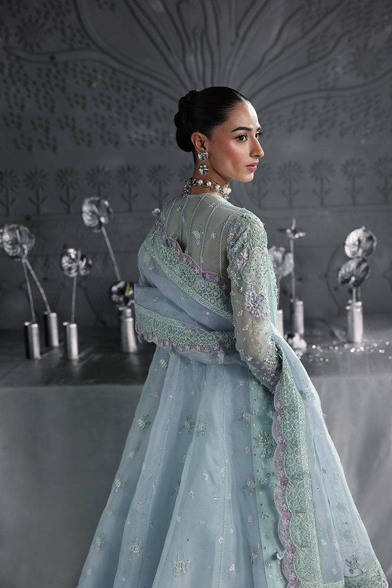 Qalamkar Elirah Wedding Formals 25/Hand Work/MF-08 SERENE AQUA
