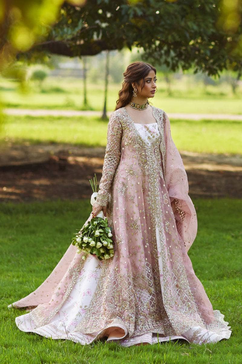 Qalamkar Chiffon Pakistani Suit Qalamkar Wedding Formals 24/Vol2/Saira SH-08