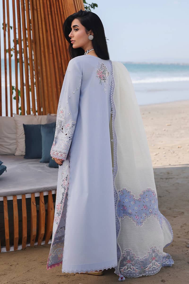 Restocked/Qalamkar Sahil Luxury Lawn 26/SA-08 ZAYNA