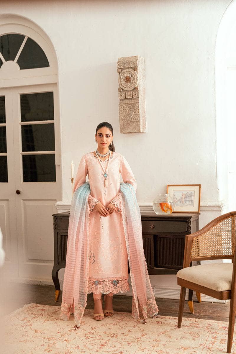 Qalamkar Lawn Pakistani Suits Qalamkar Luxury Lawn Eid Looks/Vol 2/SB-05 Aleeza