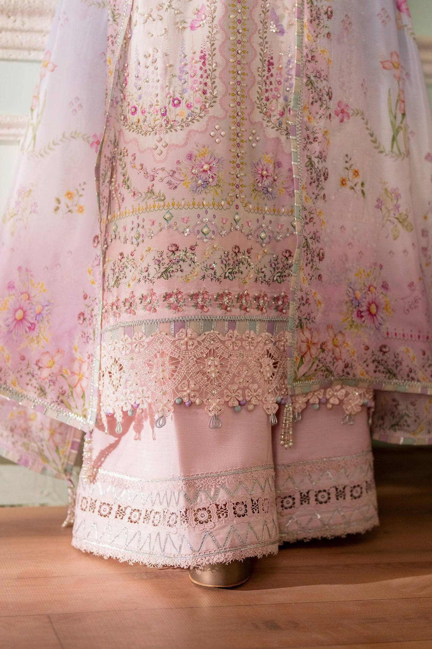Qalamkar Luxe Charmeuse Silk 26/Hand Work/QSL-02 CALISTA