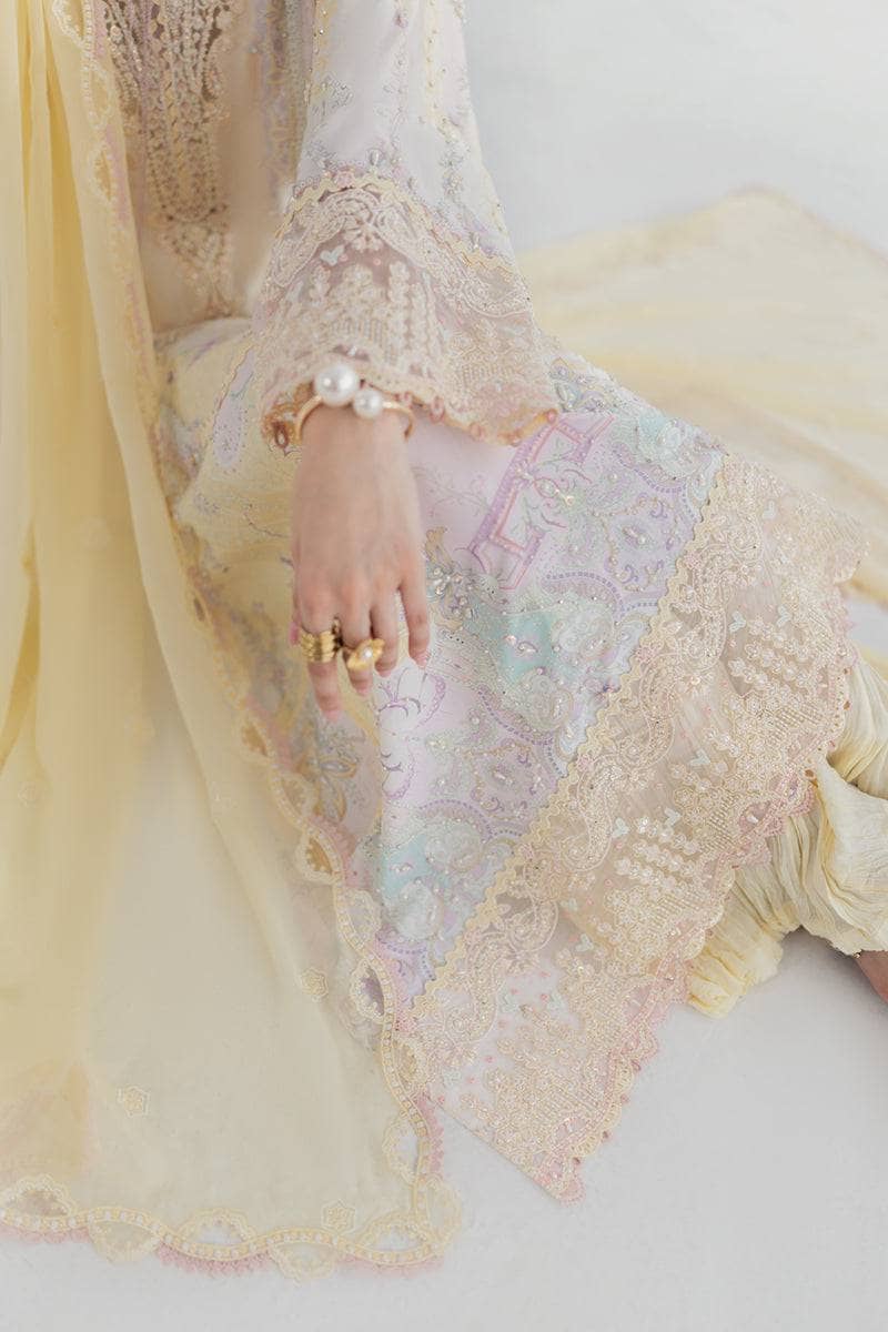 Restocked/Qalamkar Luxe Silk/LK-03 LENI/Hand Work