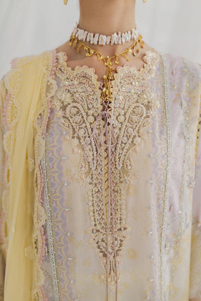 Restocked/Qalamkar Luxe Silk/LK-03 LENI/Hand Work