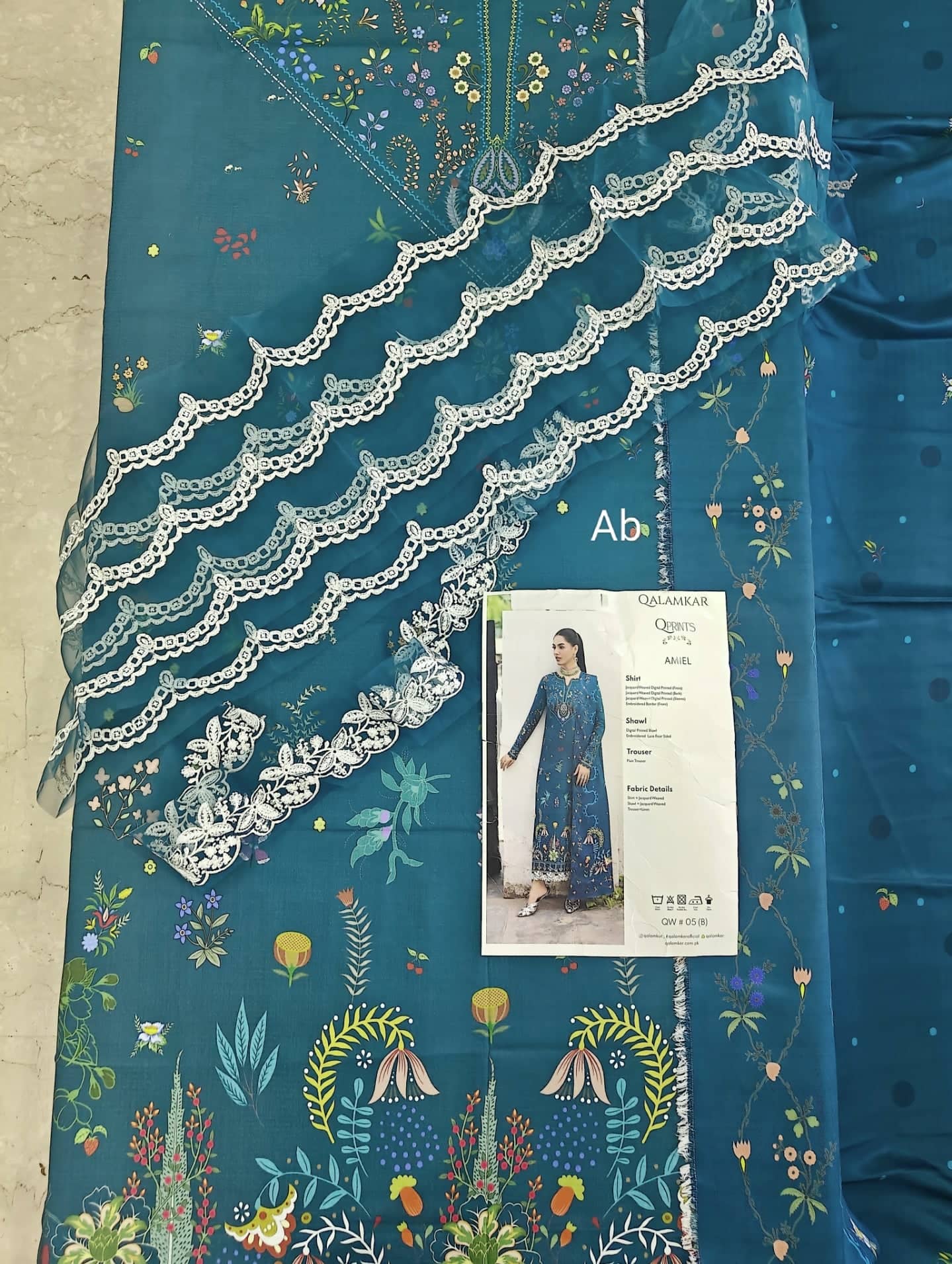 Qalamkar Q Print open pics Open Pic/Qalamkar Q Print Fall 25/QW-05 (B) AMIEL