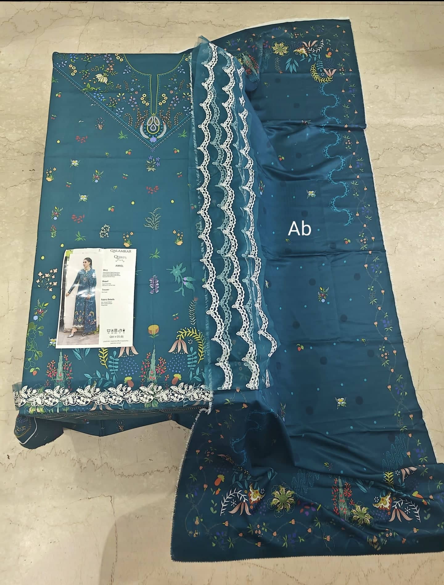 Qalamkar Q Print open pics Open Pic/Qalamkar Q Print Fall 25/QW-05 (B) AMIEL