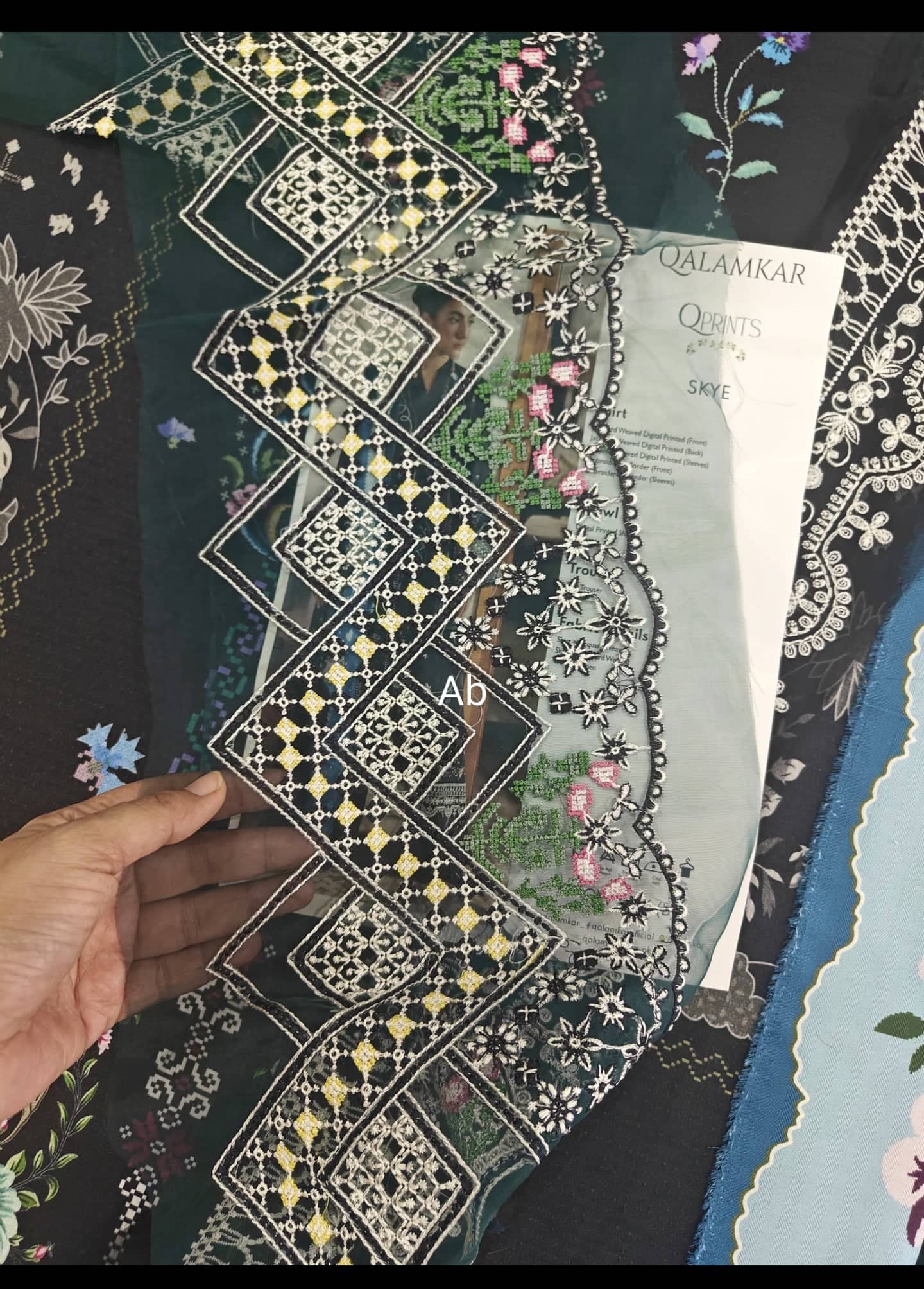 Qalamkar Q Print open pics Open Pic/Qalamkar Q Print Fall 25/QW-06 (B) SKYE