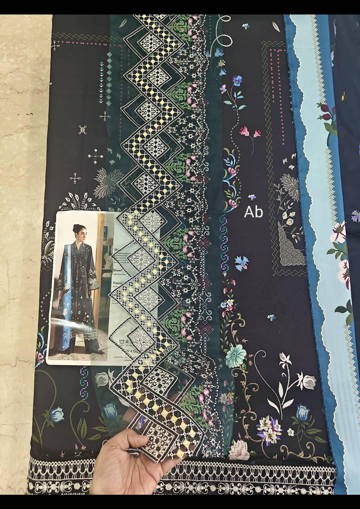 Qalamkar Q Print open pics Open Pic/Qalamkar Q Print Fall 25/QW-06 (B) SKYE