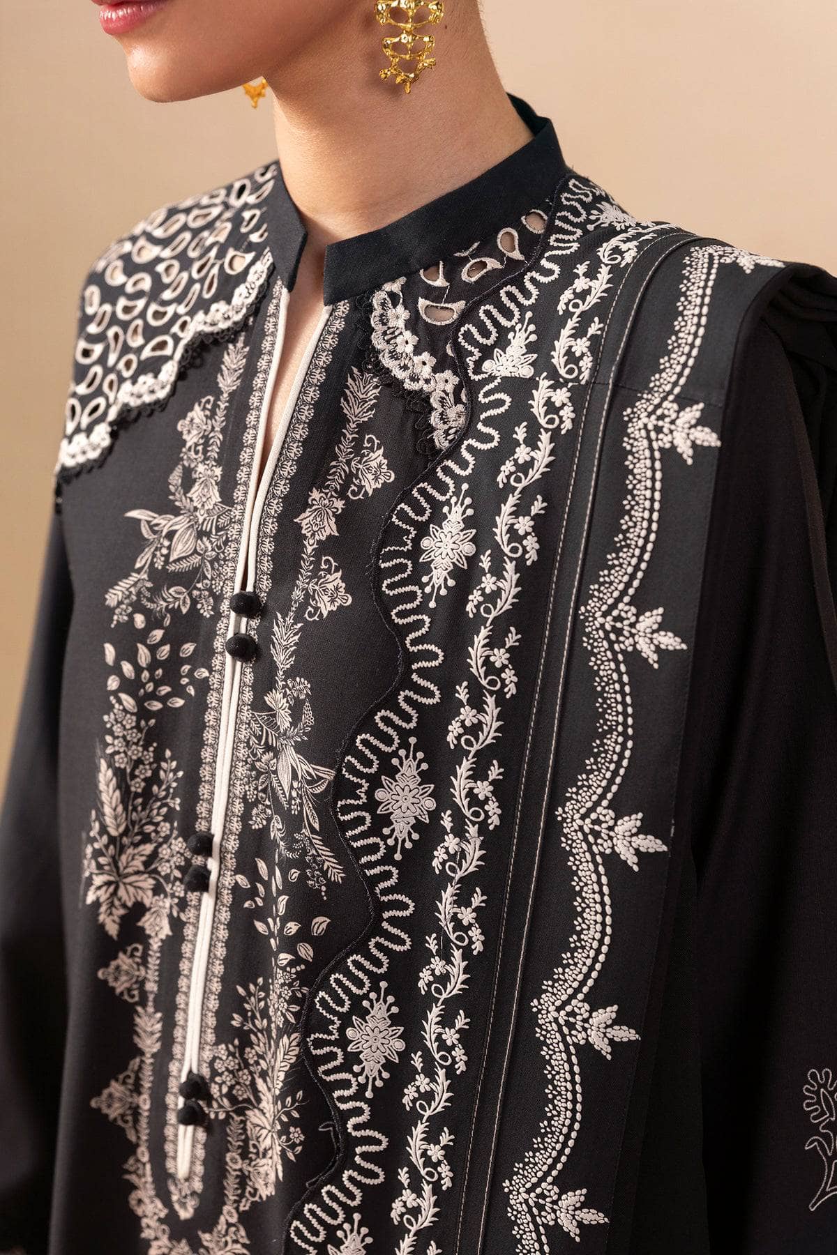 Qalamkar Q Print Winter 26/QPW-02 (A) Laiza