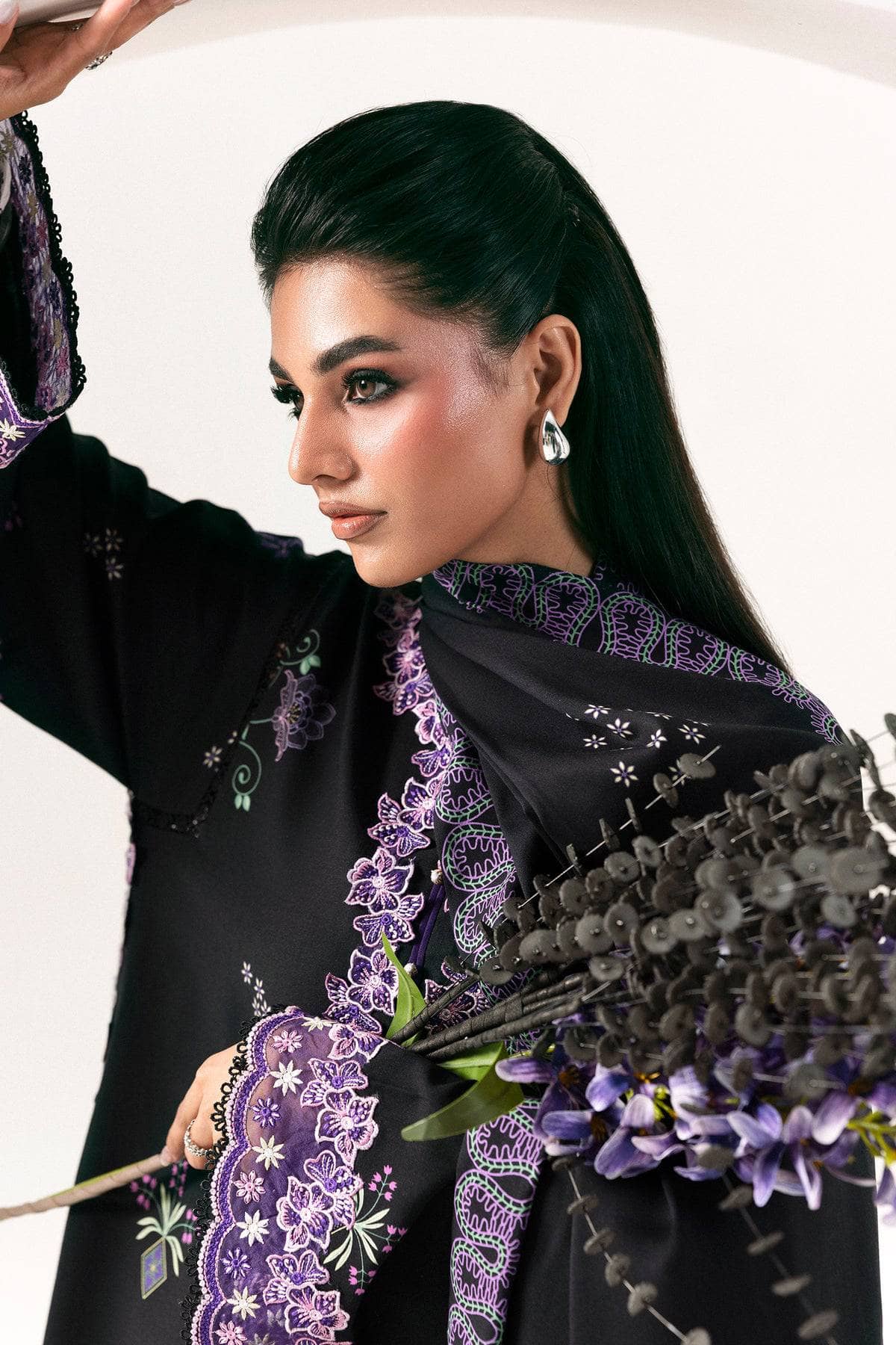 Qalamkar Q Print Winter 26/QPW-09 (B) Sajal