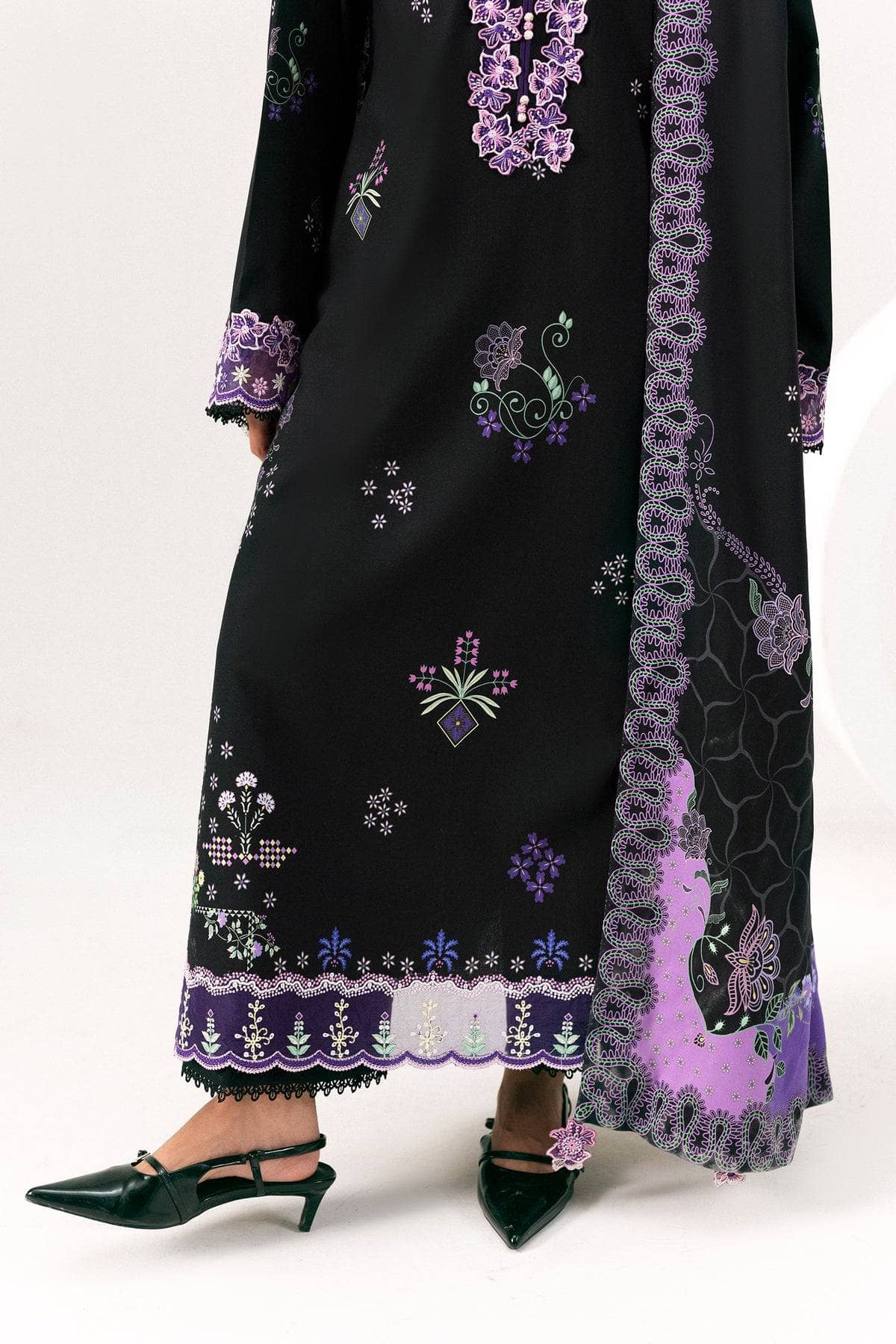 Qalamkar Q Print Winter 26/QPW-09 (B) Sajal