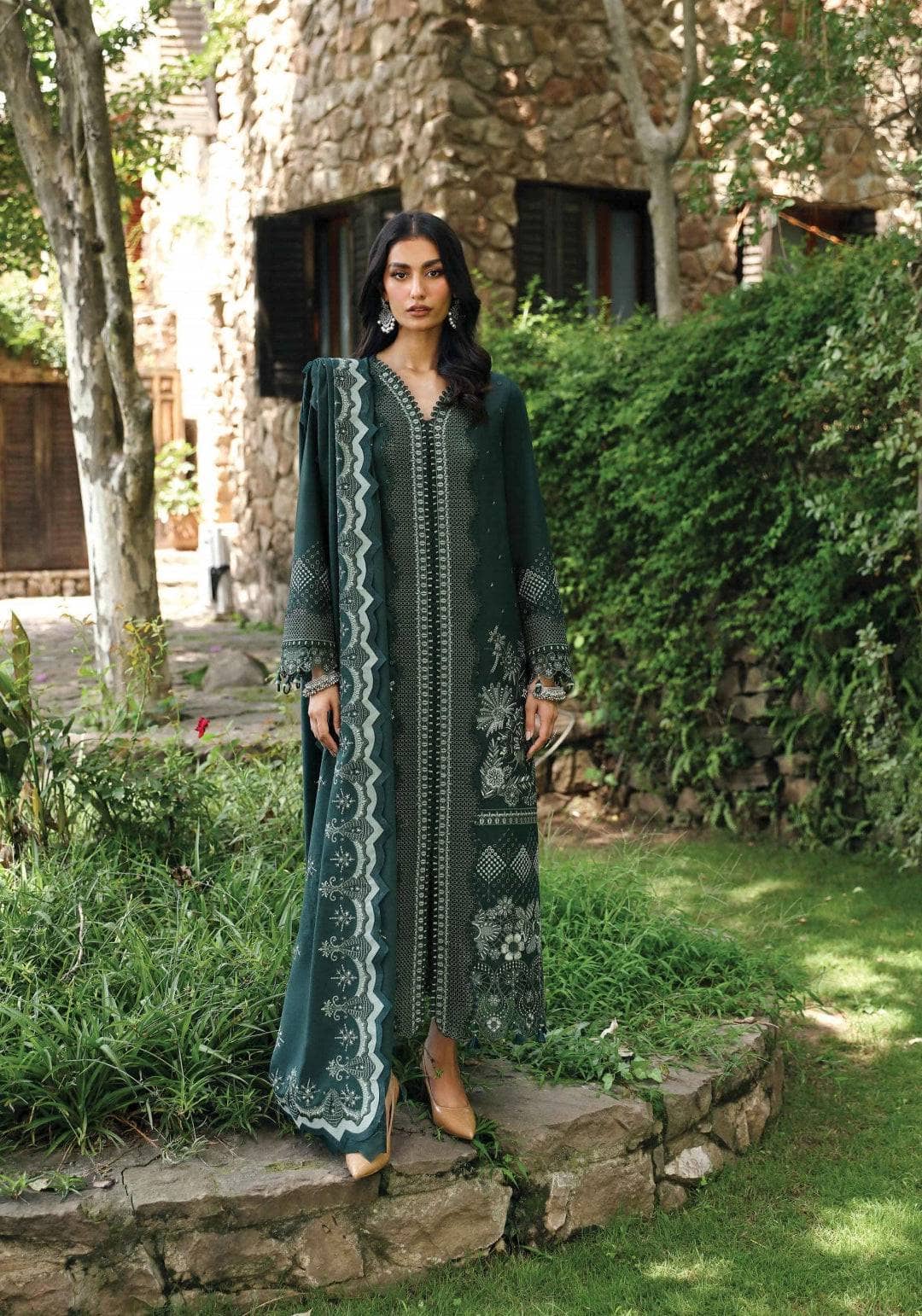 Qalamkar Winter Pakistani Suits Qalamkar Q Line Linen 24/Ailis