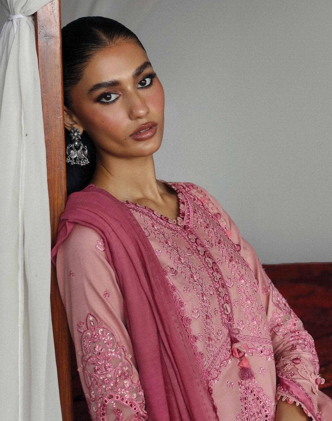Qalamkar Winter Pakistani Suits Qalamkar Q Line Linen 24/Keira
