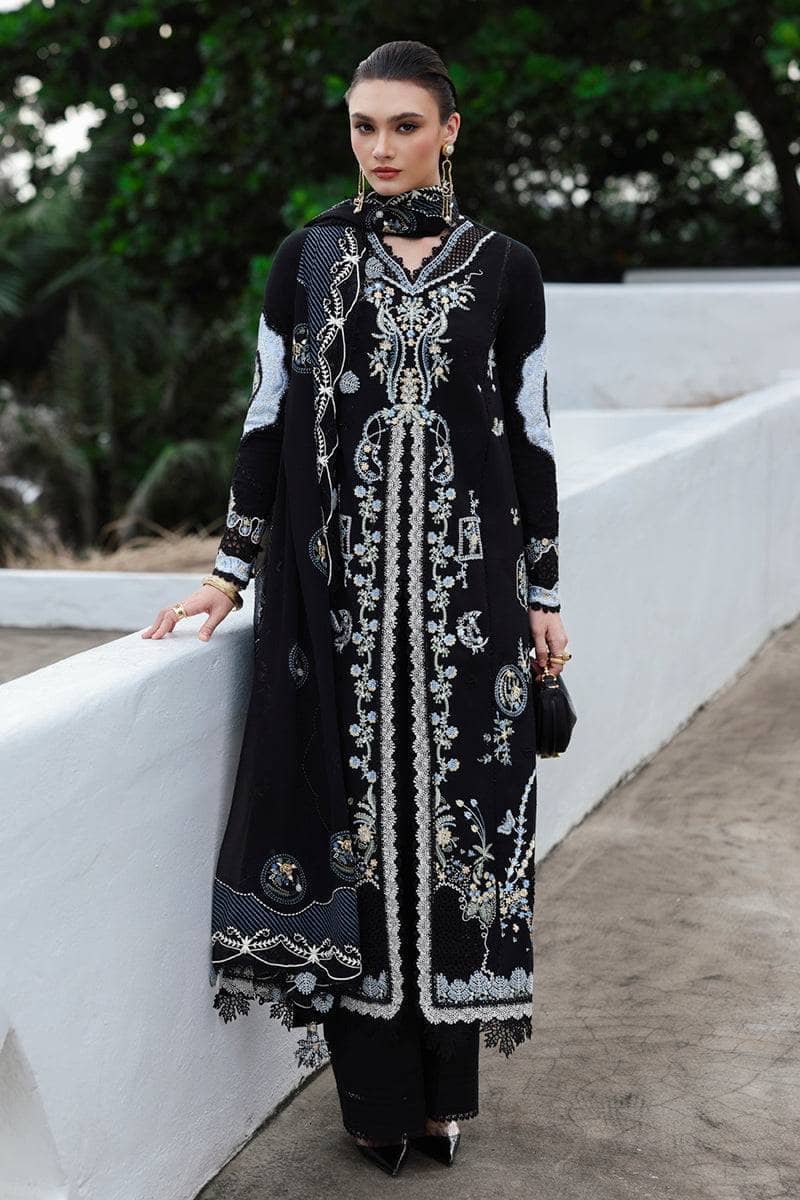 Qalamkar Winter Pakistani Suits Qalamkar Q Line Linen 25/Zyra/KL 09