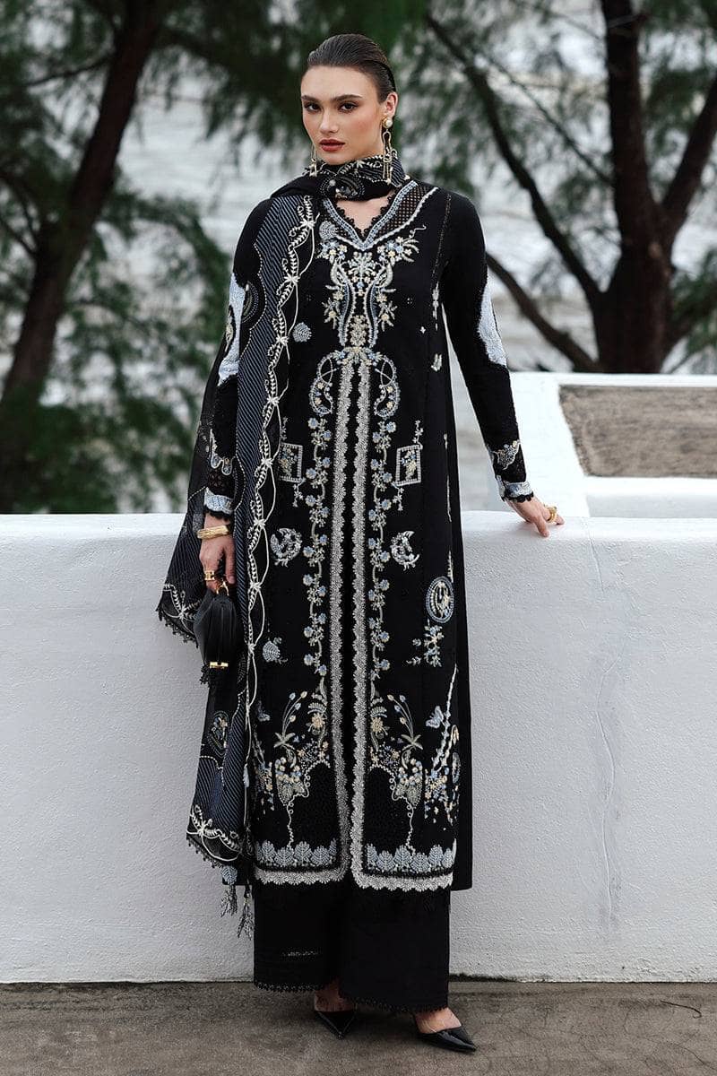 Qalamkar Winter Pakistani Suits Qalamkar Q Line Linen 25/Zyra/KL 09