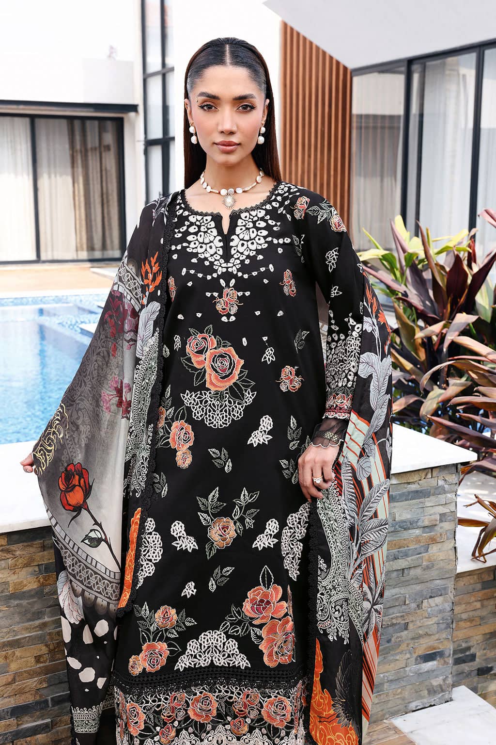 Ramsha Andaz Lawn 26/Z1403/Silk Dupatta