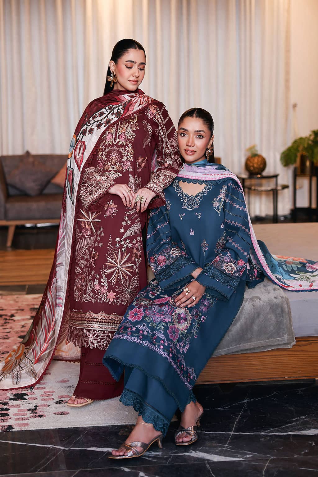 Ramsha Andaz Lawn 26/Z1406/Silk Dupatta