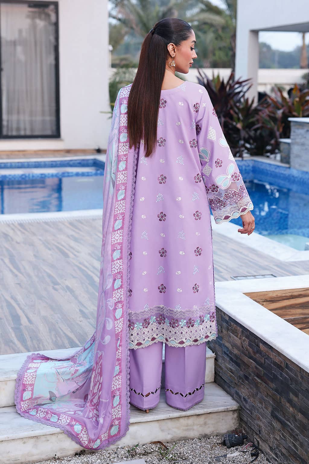 Ramsha Andaz Lawn 26/Z1407/Silk Dupatta