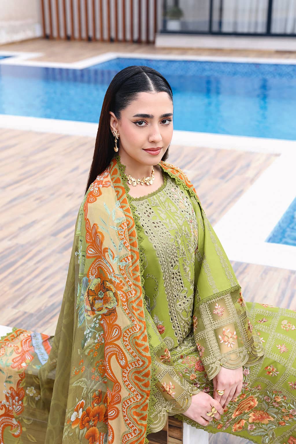 Ramsha Andaz Lawn 26/Z1408/Chiffon Dupatta