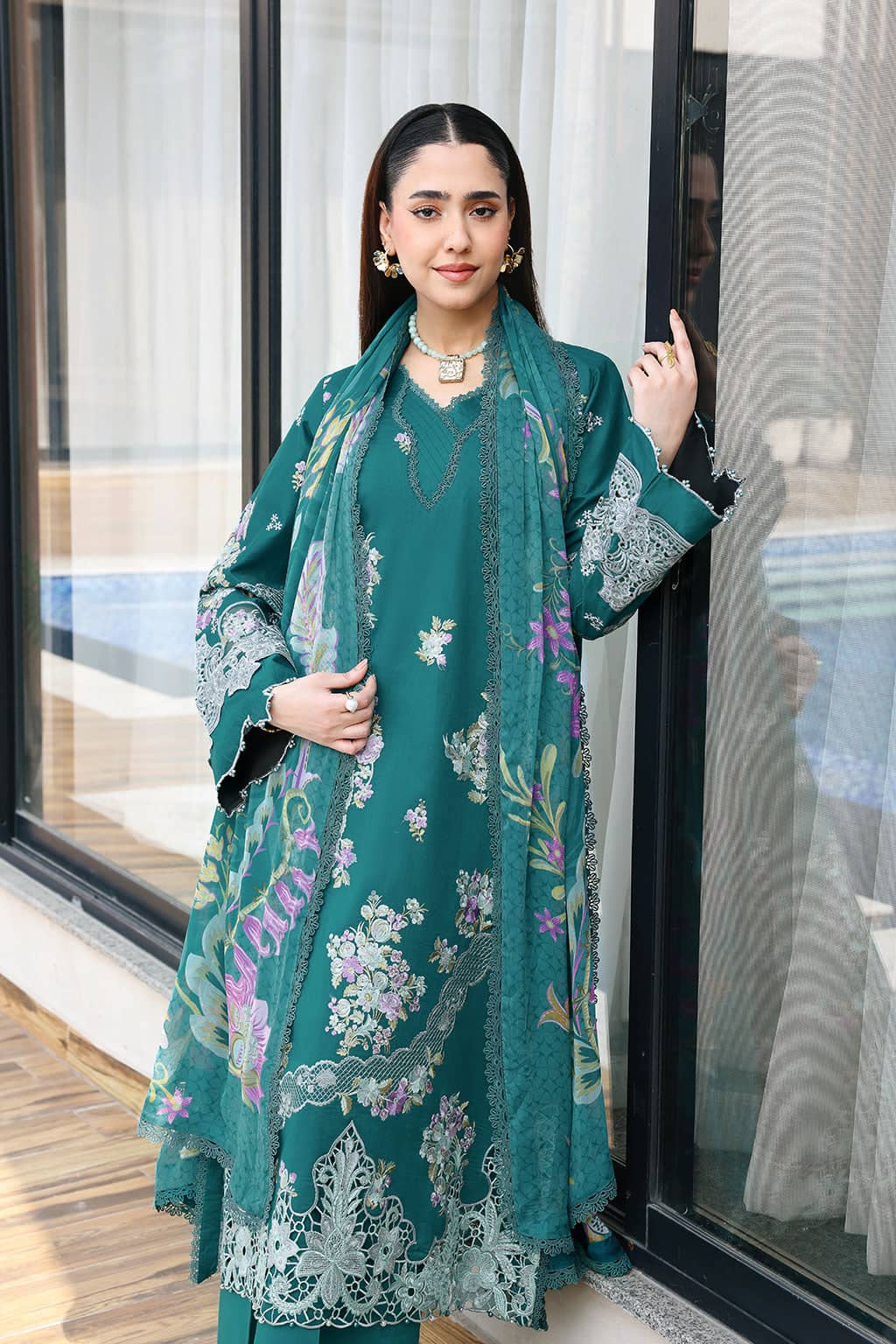 Ramsha Andaz Lawn 26/ Z1410/Chiffon Dupatta