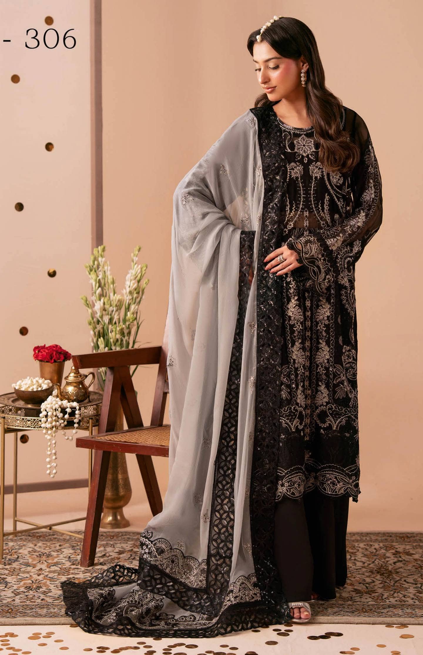 Ramsha Dastak Chiffon 26/Q 306