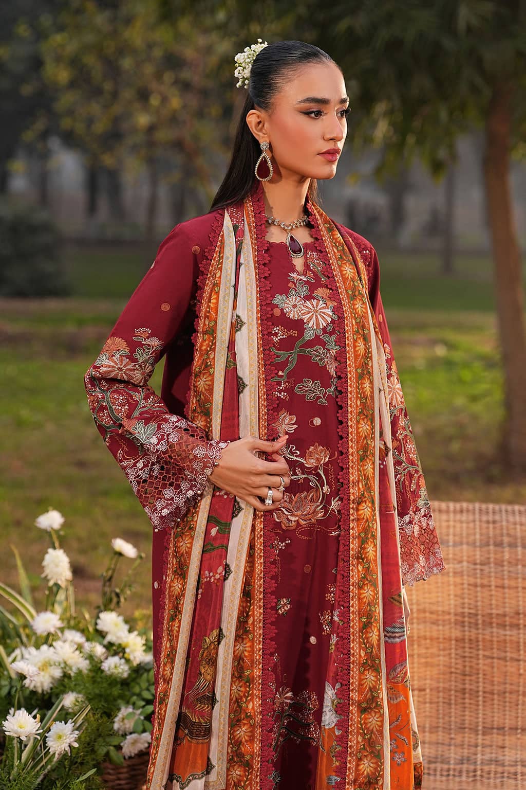 Ramsha Ghazal Lawn 26/G 605/Silk Dupatta